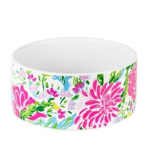Lilly Pulitzer Dog / Pet Bowl:  Bunny Business